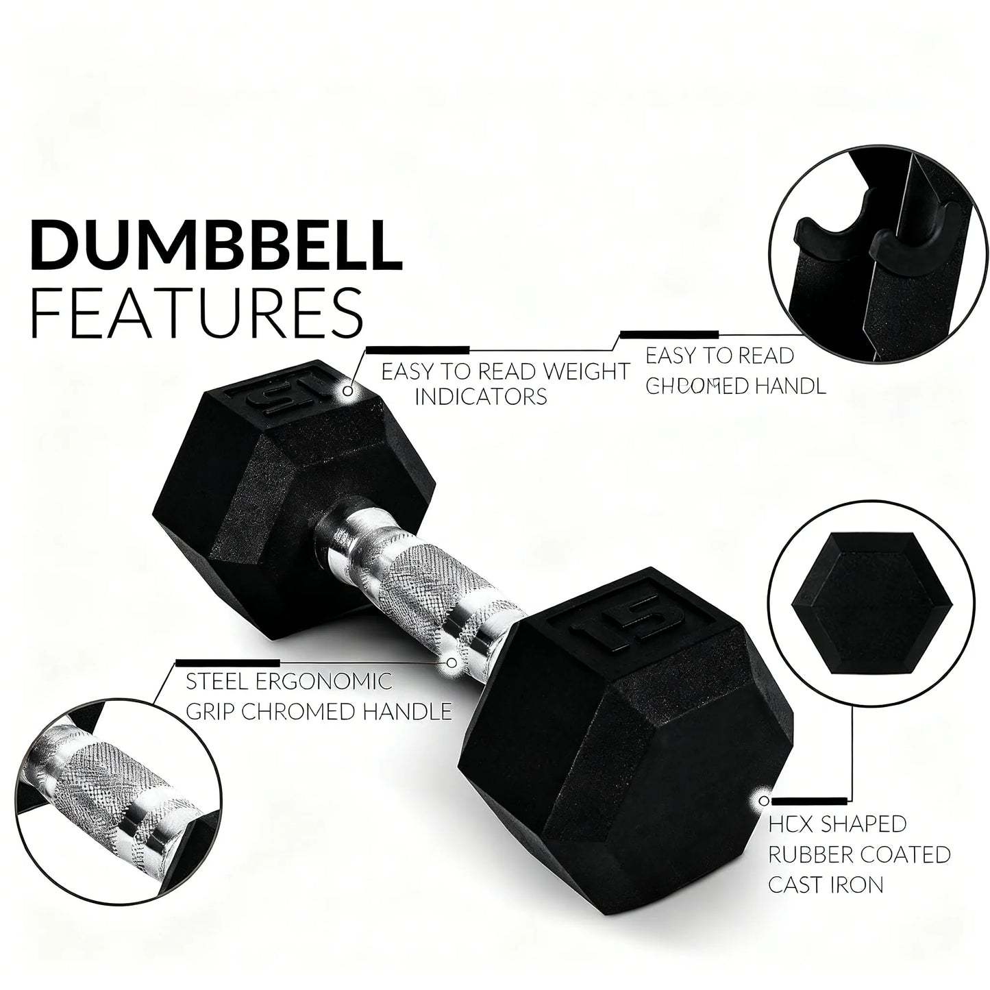 150LB Rubber-Coated Dumbbell Set with Vertical Storage Rack