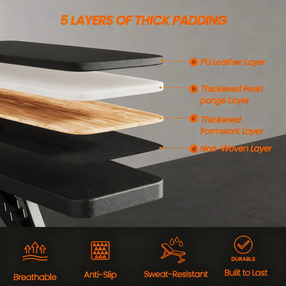 600LB Capacity Adjustable Foldable Weight Bench with 7-Position Backrest