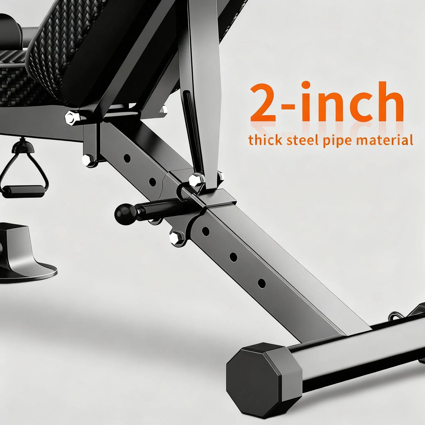 500LB Capacity Foldable Adjustable Weight Bench with Resistance System